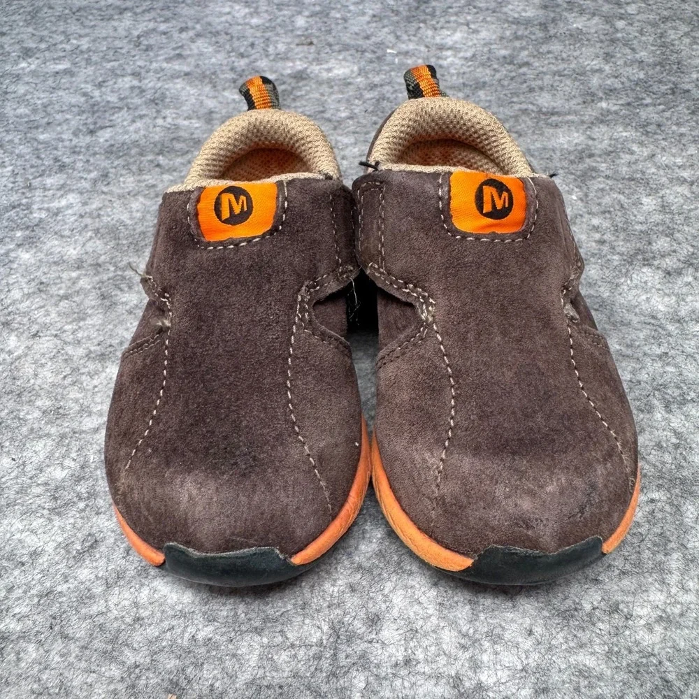 Merrell Jungle Moc Sport Casual Shoes Toddler Size 5C Brown Suede Hook & Loop